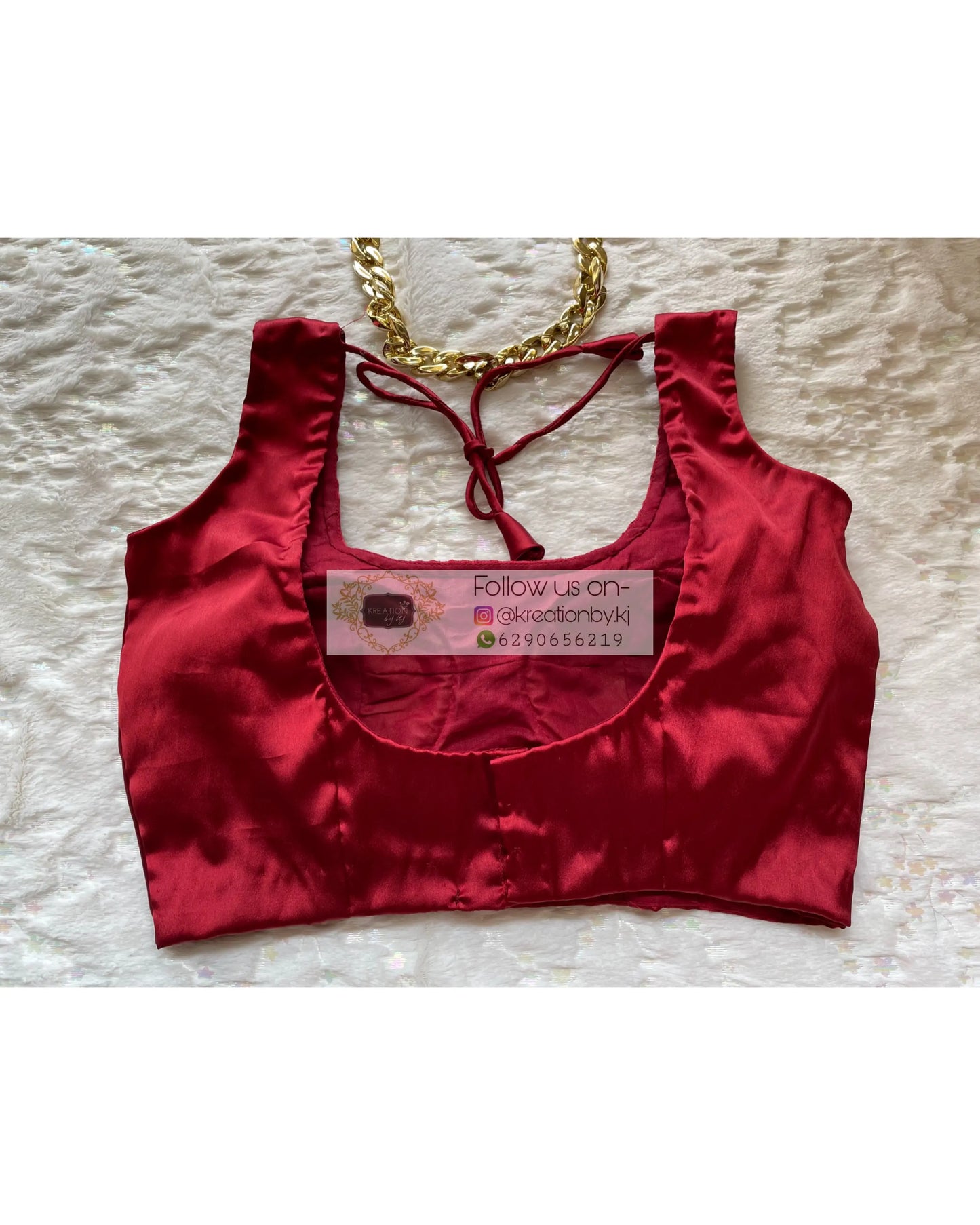 Basic Maroon Blouse - kreationbykj