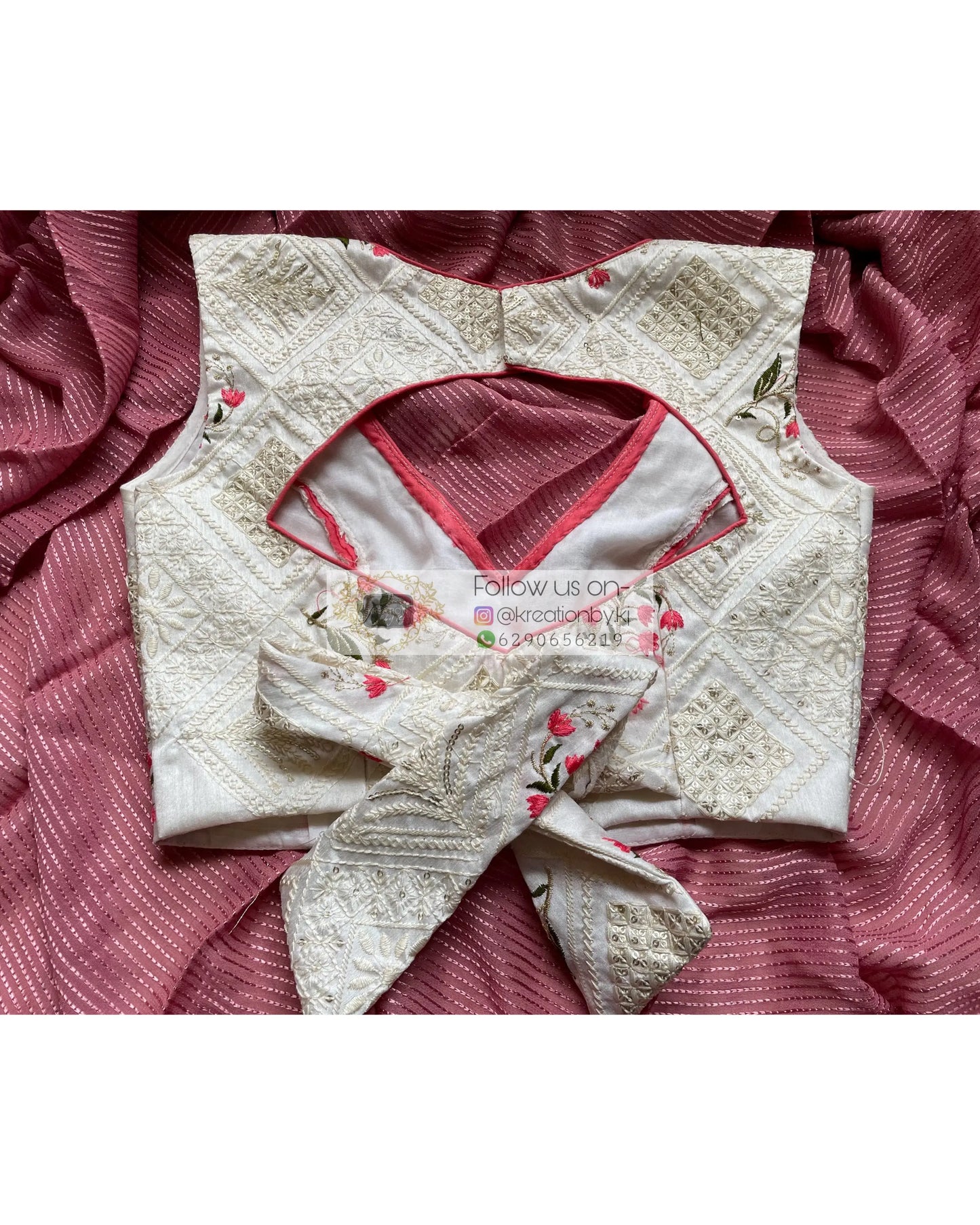 White Tulip Blouse - kreationbykj