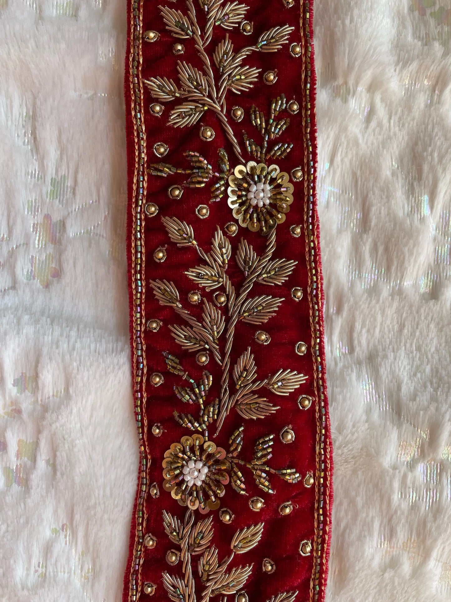 Floral Zardozi Waist Belt - kreationbykj