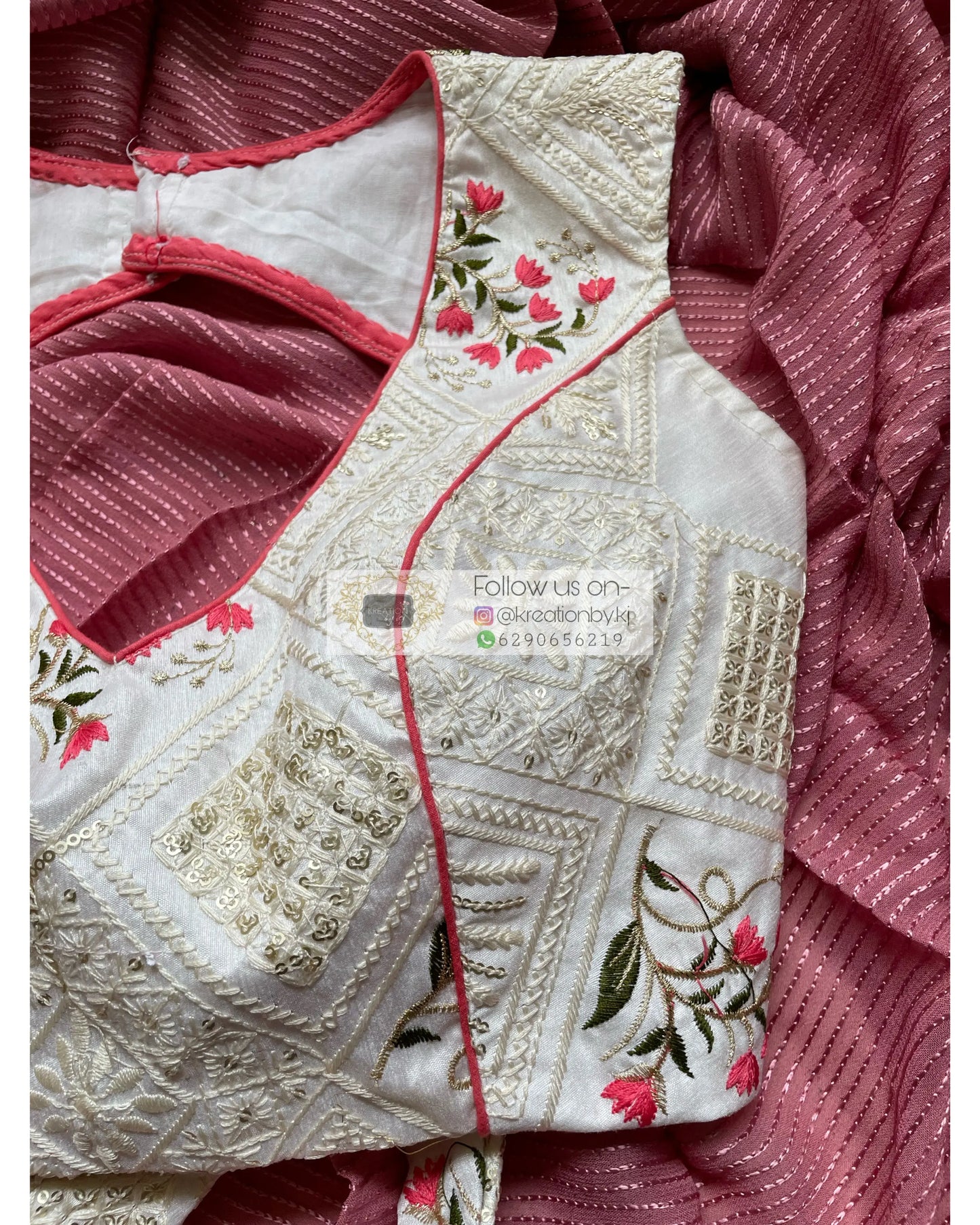 White Tulip Blouse - kreationbykj
