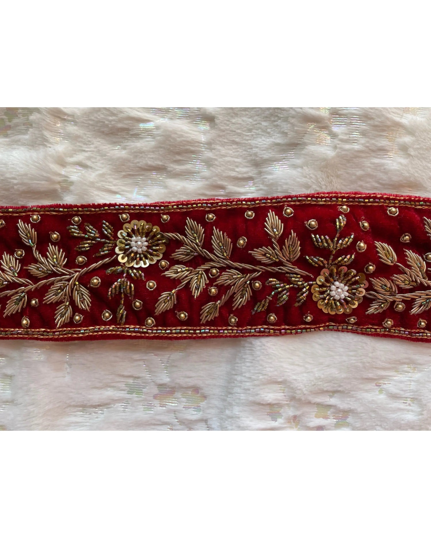 Floral Zardozi Waist Belt - kreationbykj