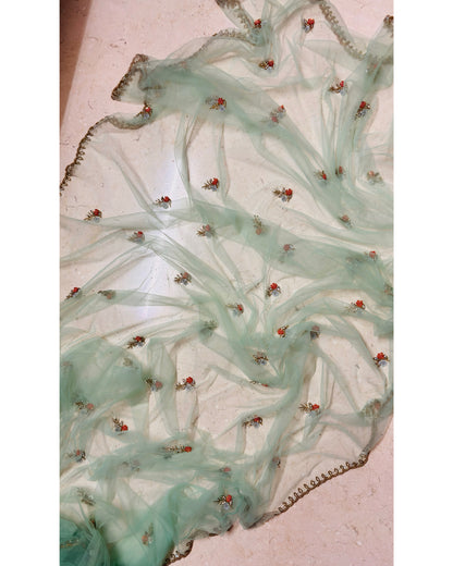 Bahar Net Embroidered Saree
