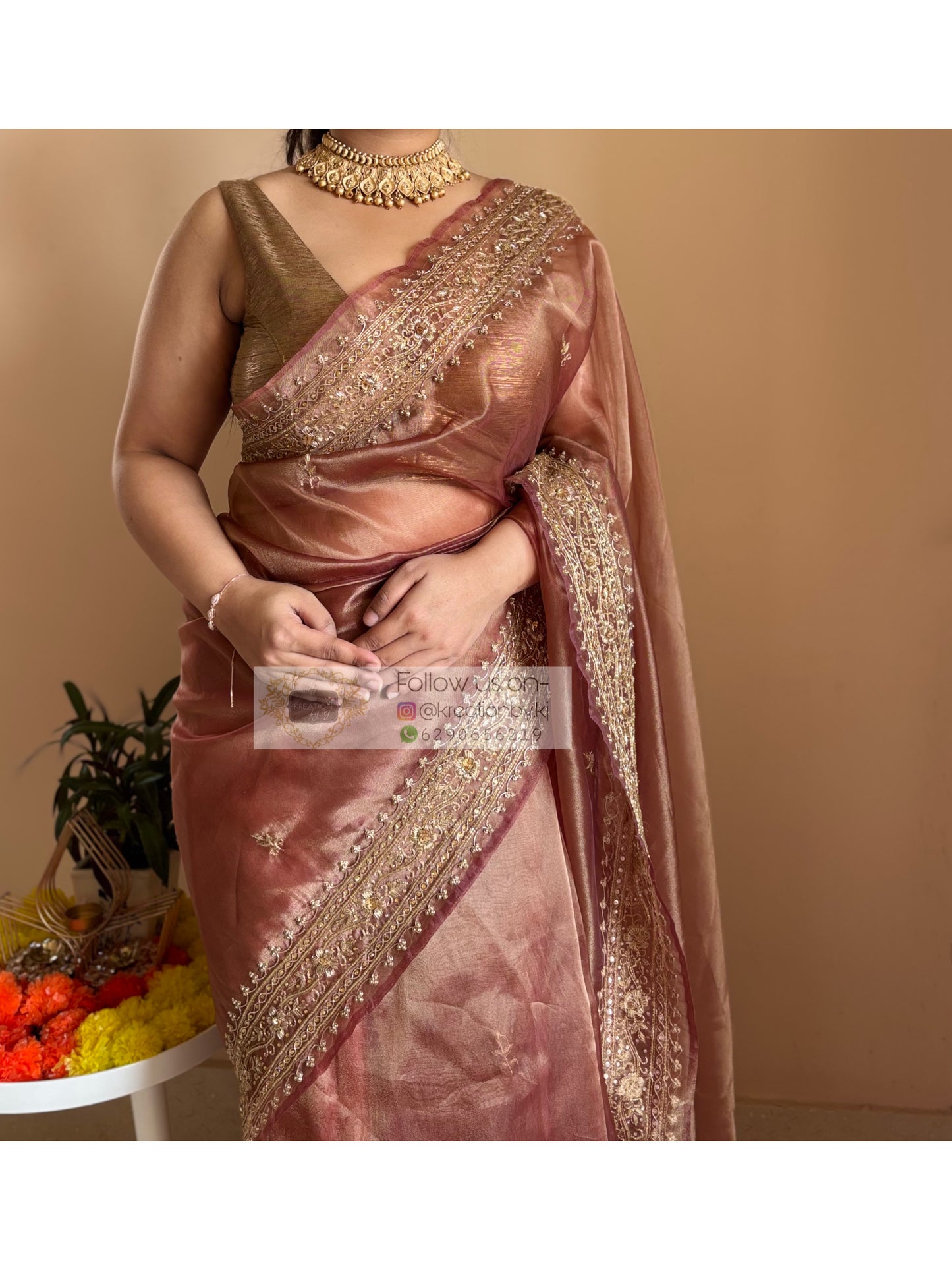 sabyasachi inspired bridal saree