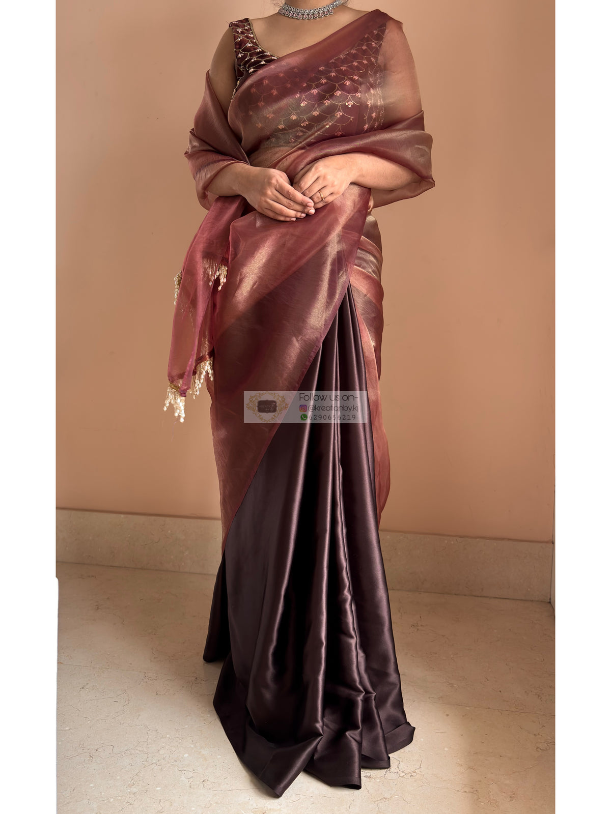 Coffee Latte Cocktail Saree
