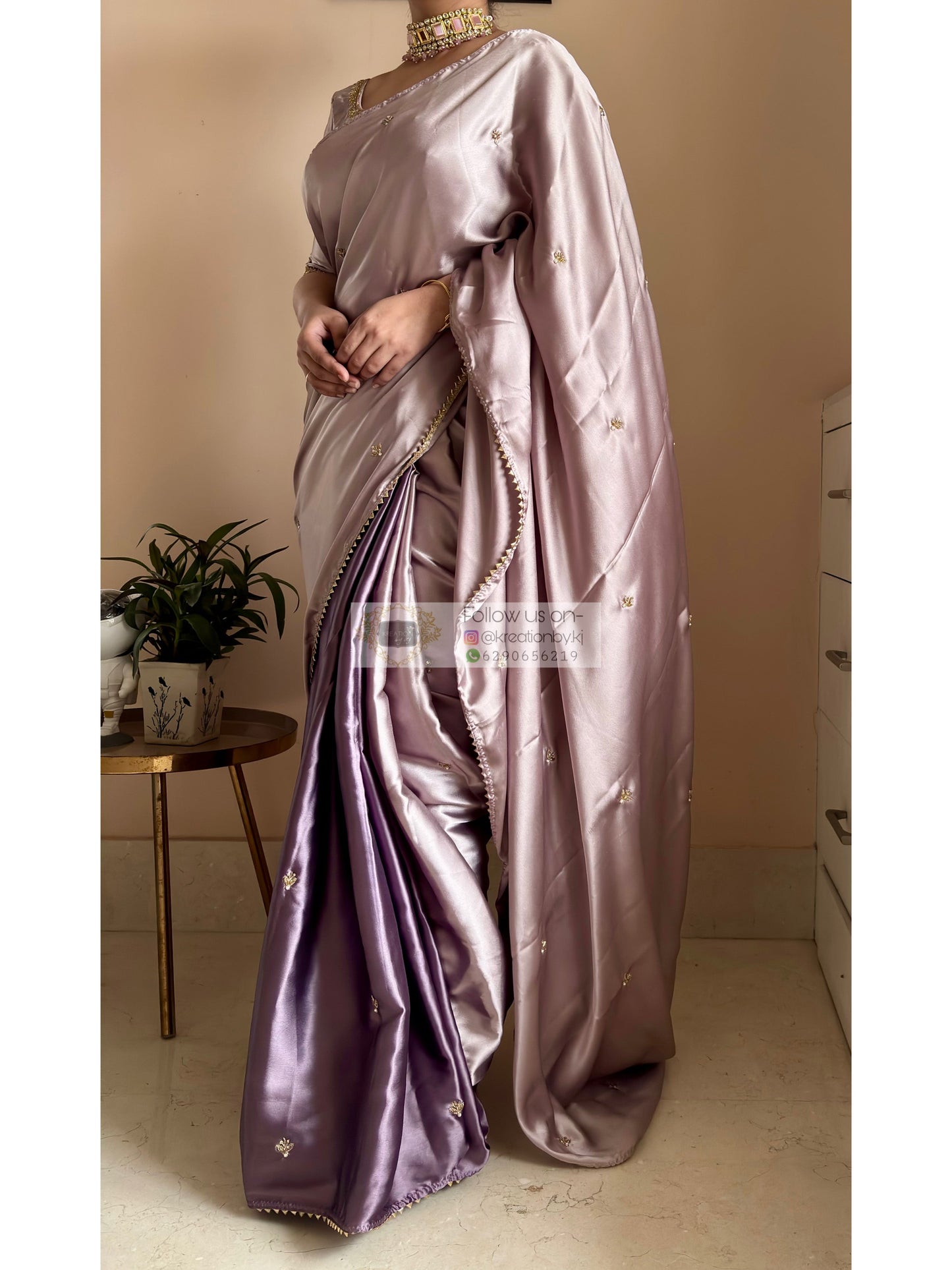 Clematis Cocktail Saree Kreation by KJ