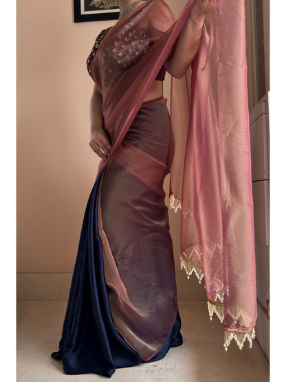 Midnight Mocha Cocktail Saree