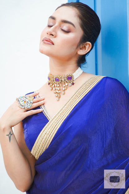 Azure Oia Cocktail Saree