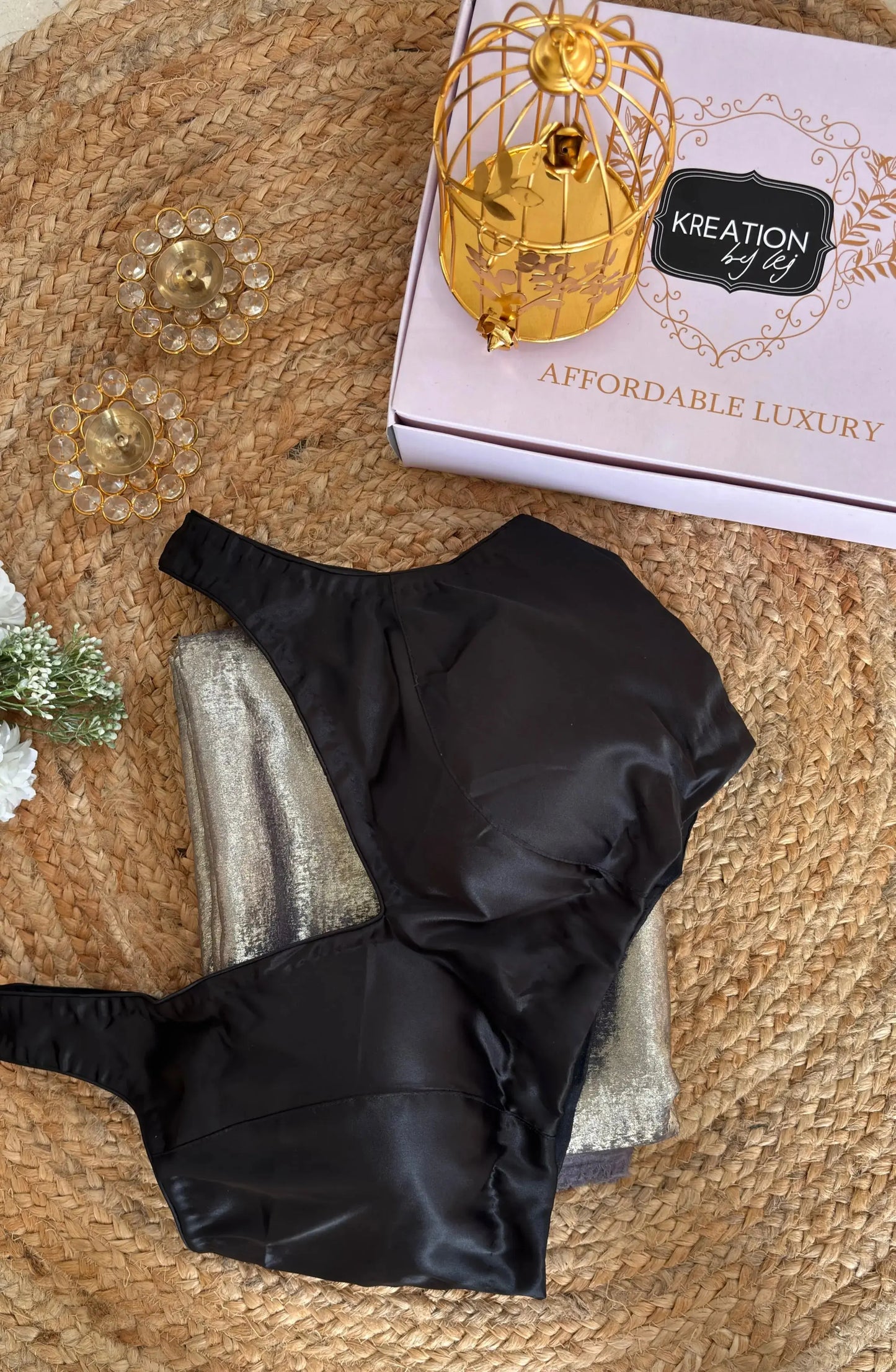 Mauve Glam Gold Shimmer Saree Kreation by KJ