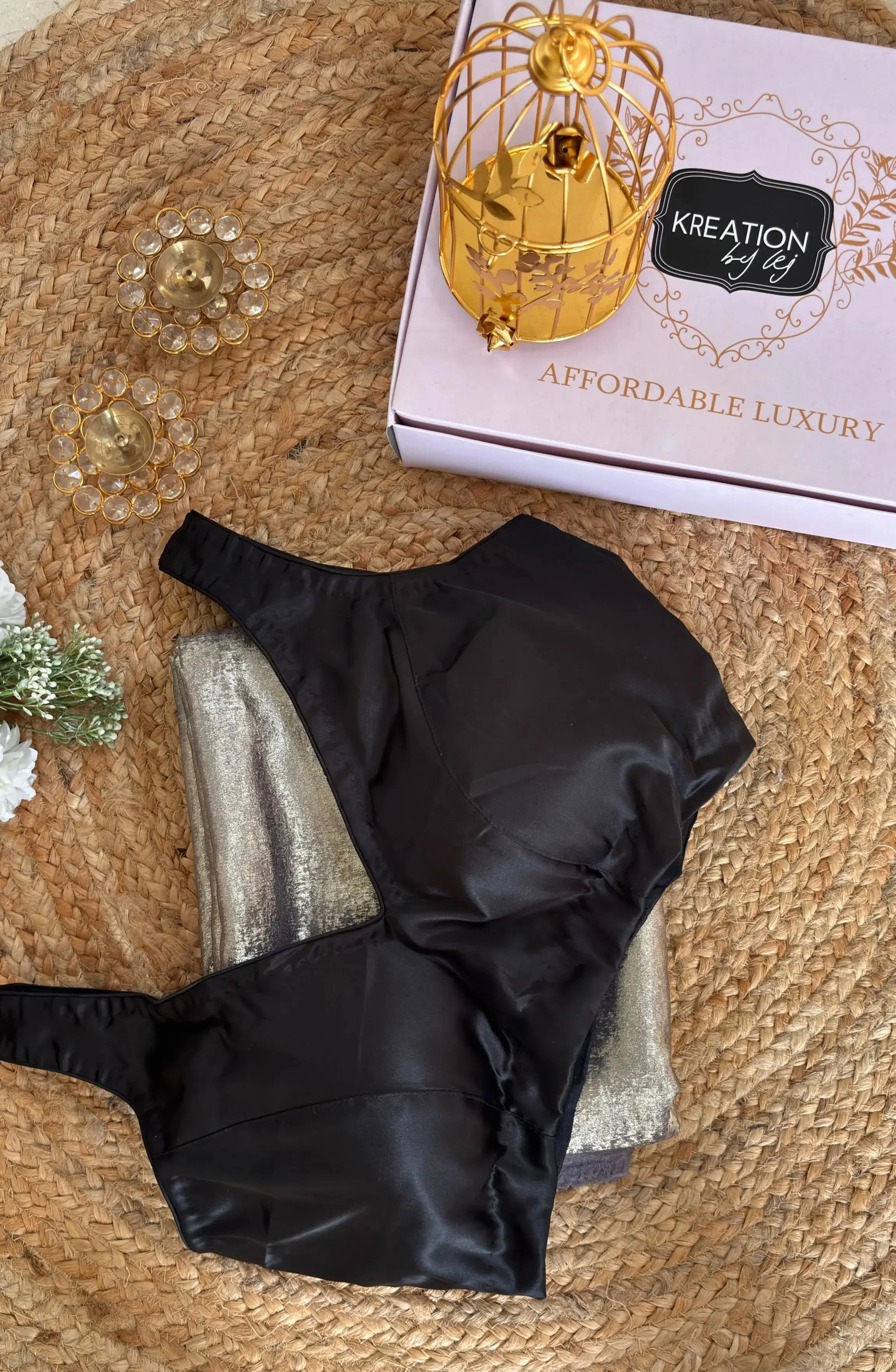 Mauve Glam Gold Shimmer Saree Kreation by KJ