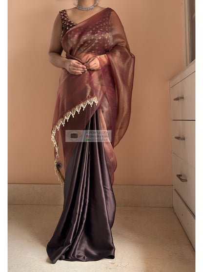 Coffee Latte Cocktail Saree