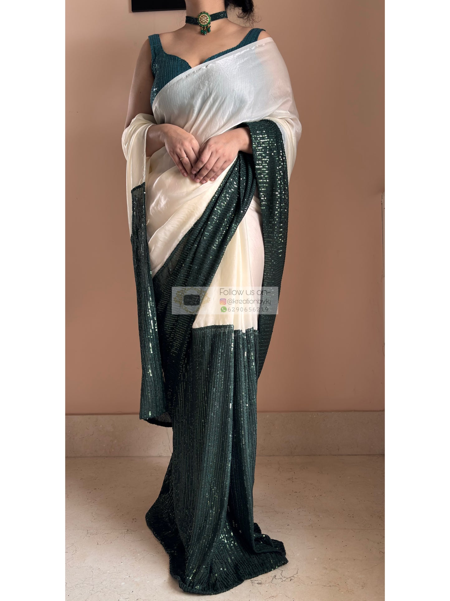 Shimmer Sequin Saree