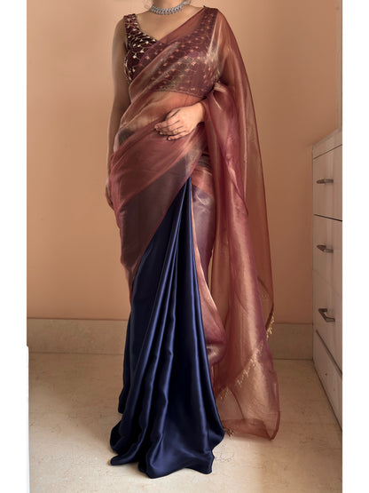 Midnight Mocha Cocktail Saree