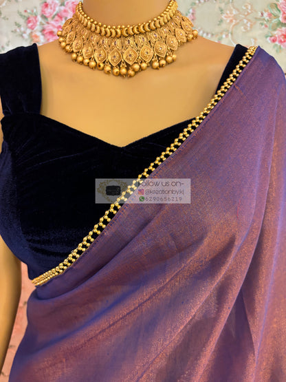Dual Tone Tissue Saree
