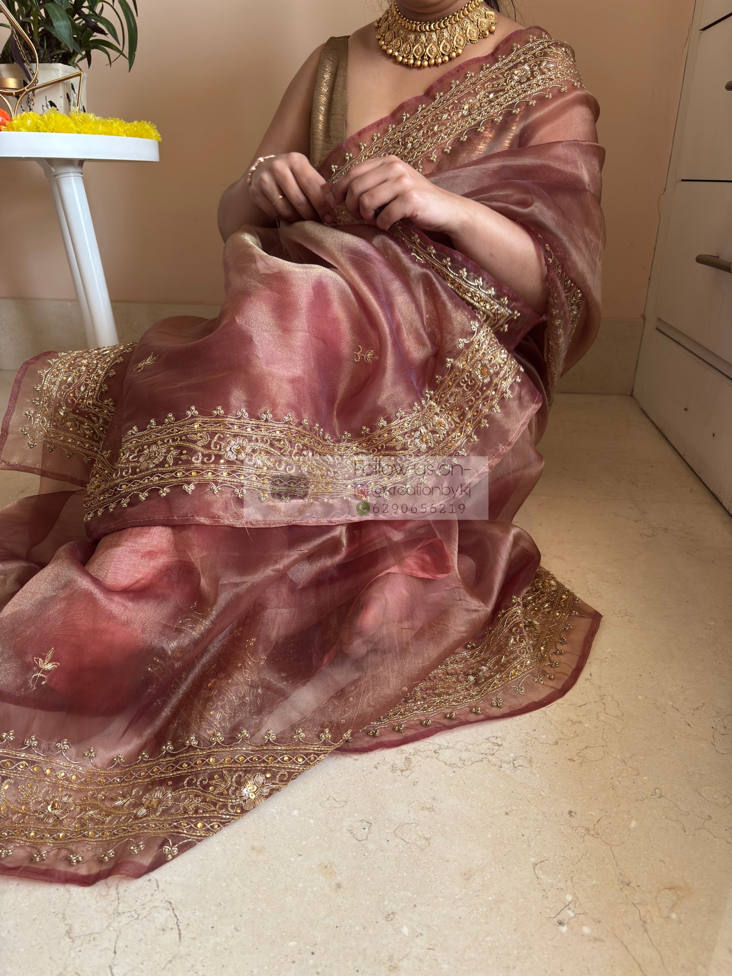 Bollywood inspired saree for cocktai