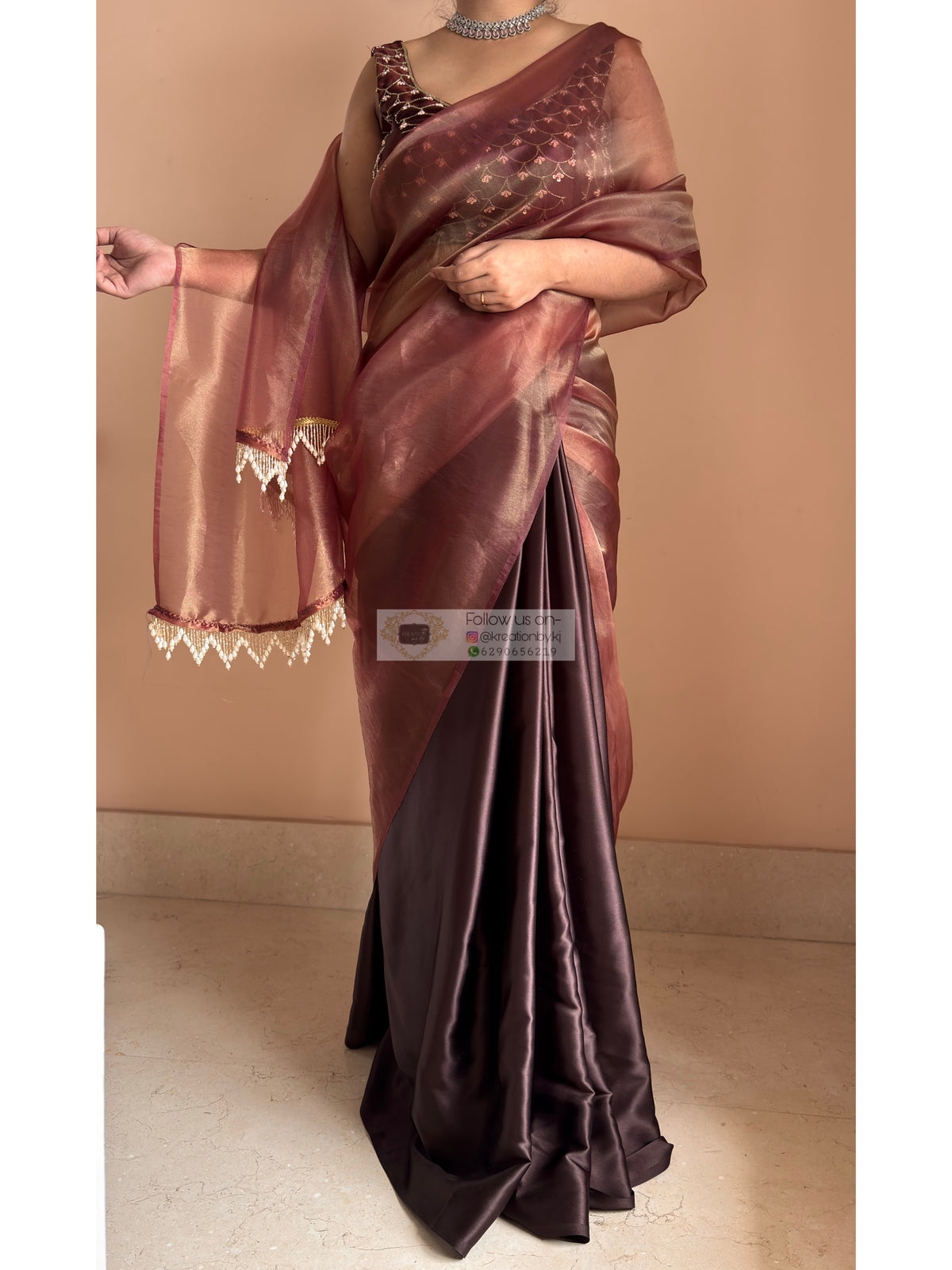 Coffee Latte Cocktail Saree
