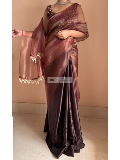 Coffee Latte Cocktail Saree