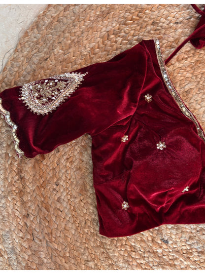 Raag Darbari Glass Tissue Saree with Zardosi Work