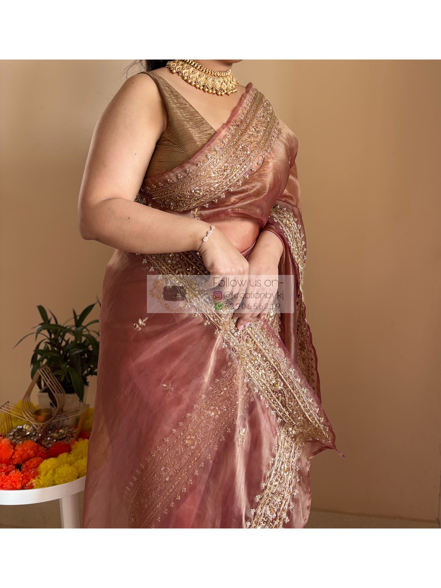 Affordable zardosi saree online