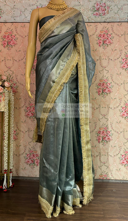 Sage Green Banarasi Banno Saree