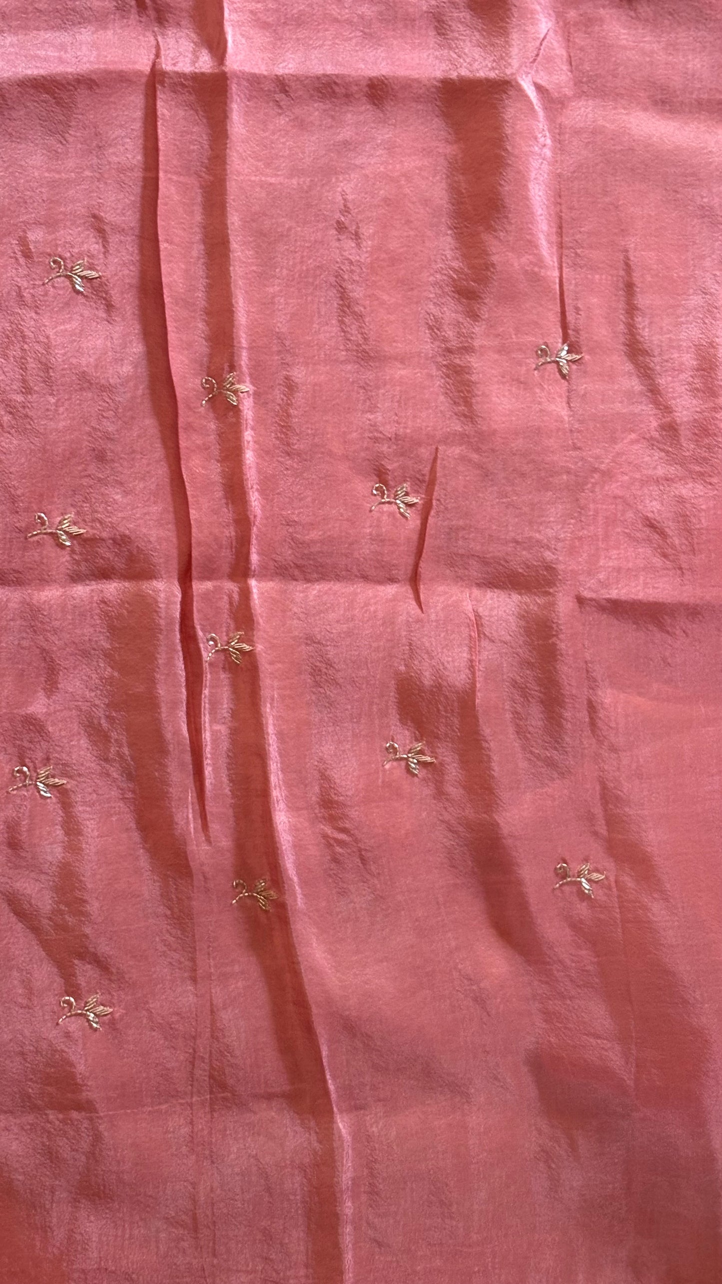 Two in One Ombre Tissue Saree with scalloped Border