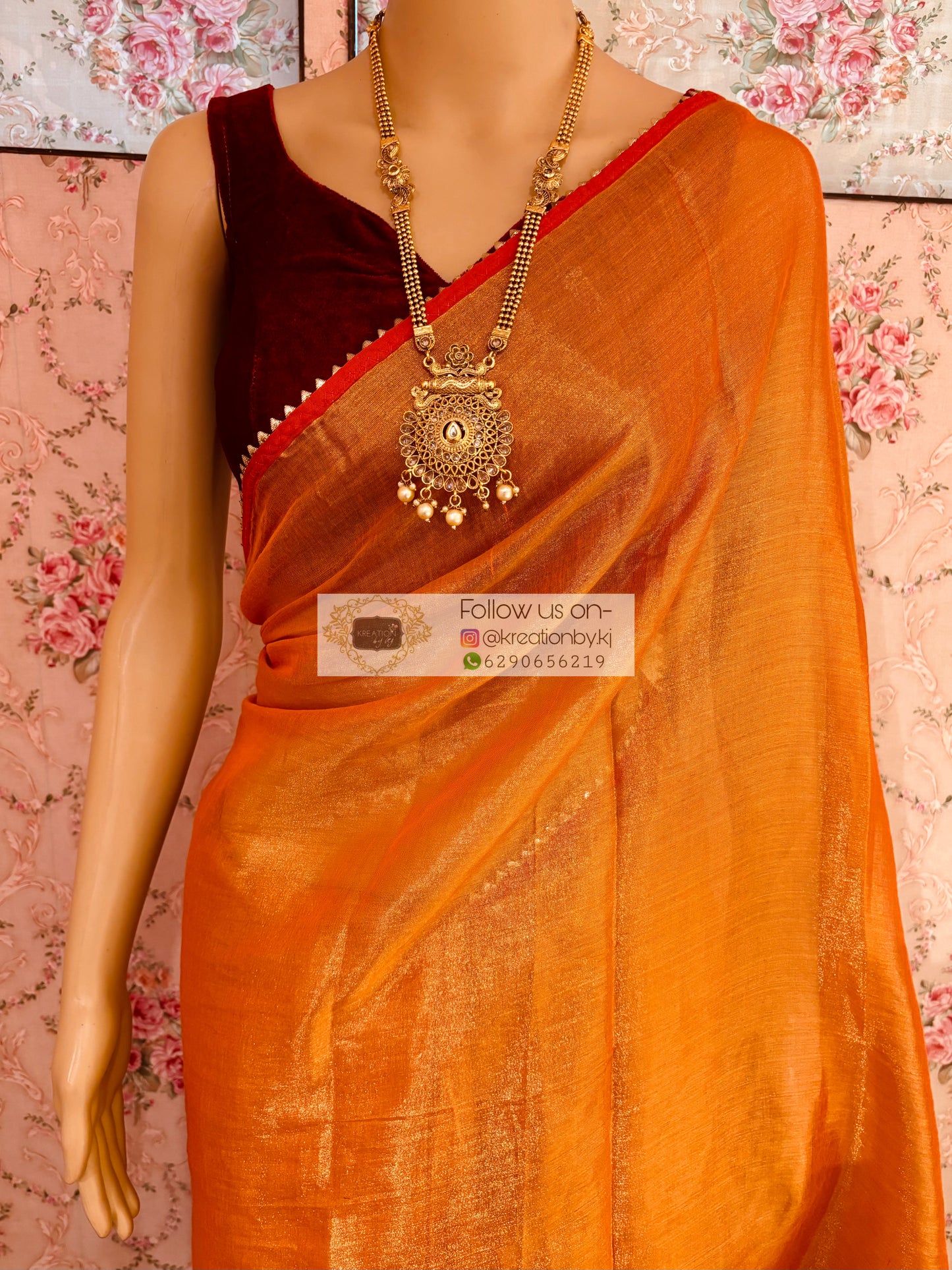 Agni Abha Tissue Mulmul Saree