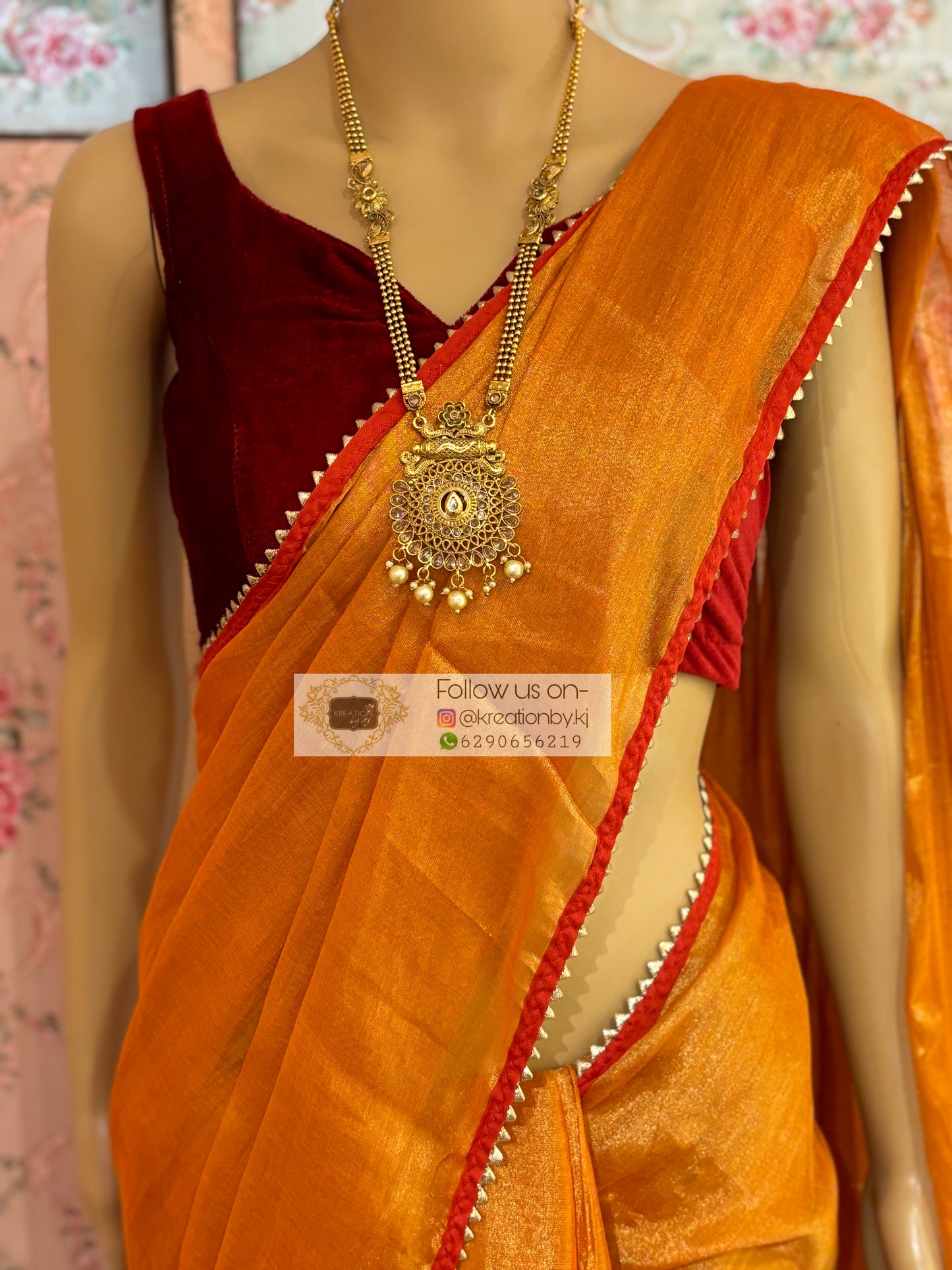 Agni Abha Tissue Mulmul Saree