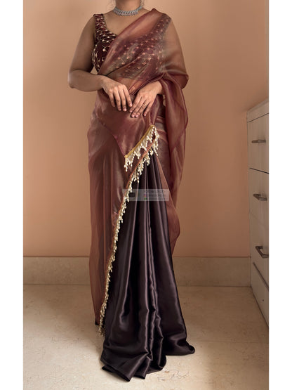 Coffee Latte Cocktail Saree
