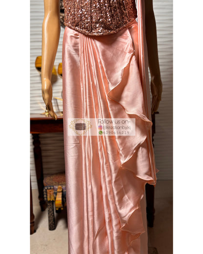 Peach Elsa Drape Set