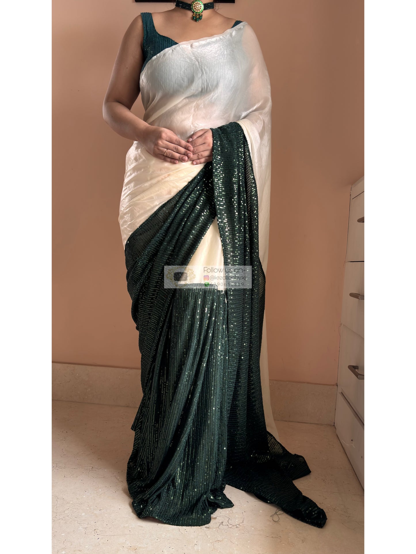 Shimmer Sequin Saree