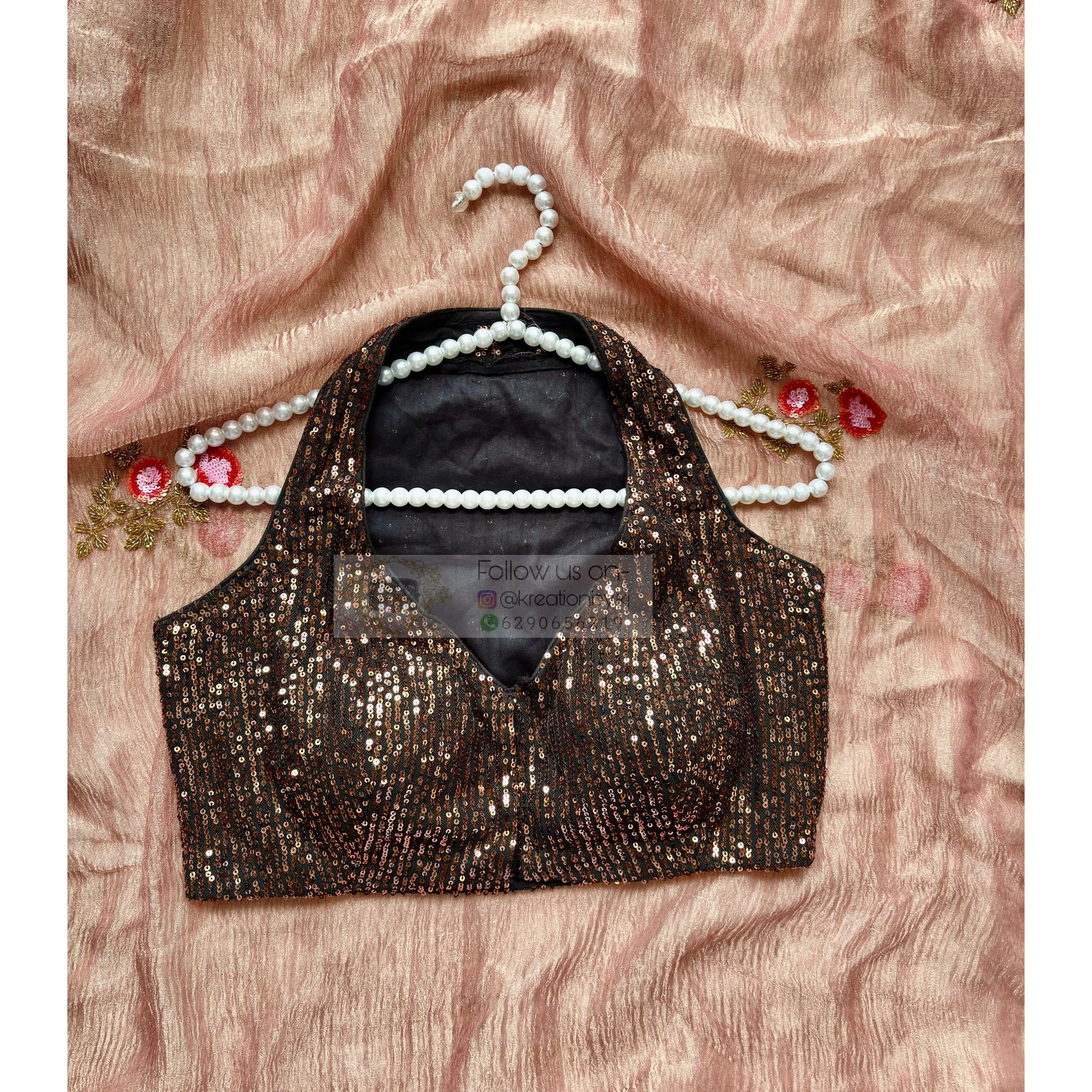 Sequin Cocktail Blouse