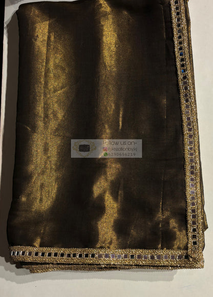 Black Tissue Mirage Saree