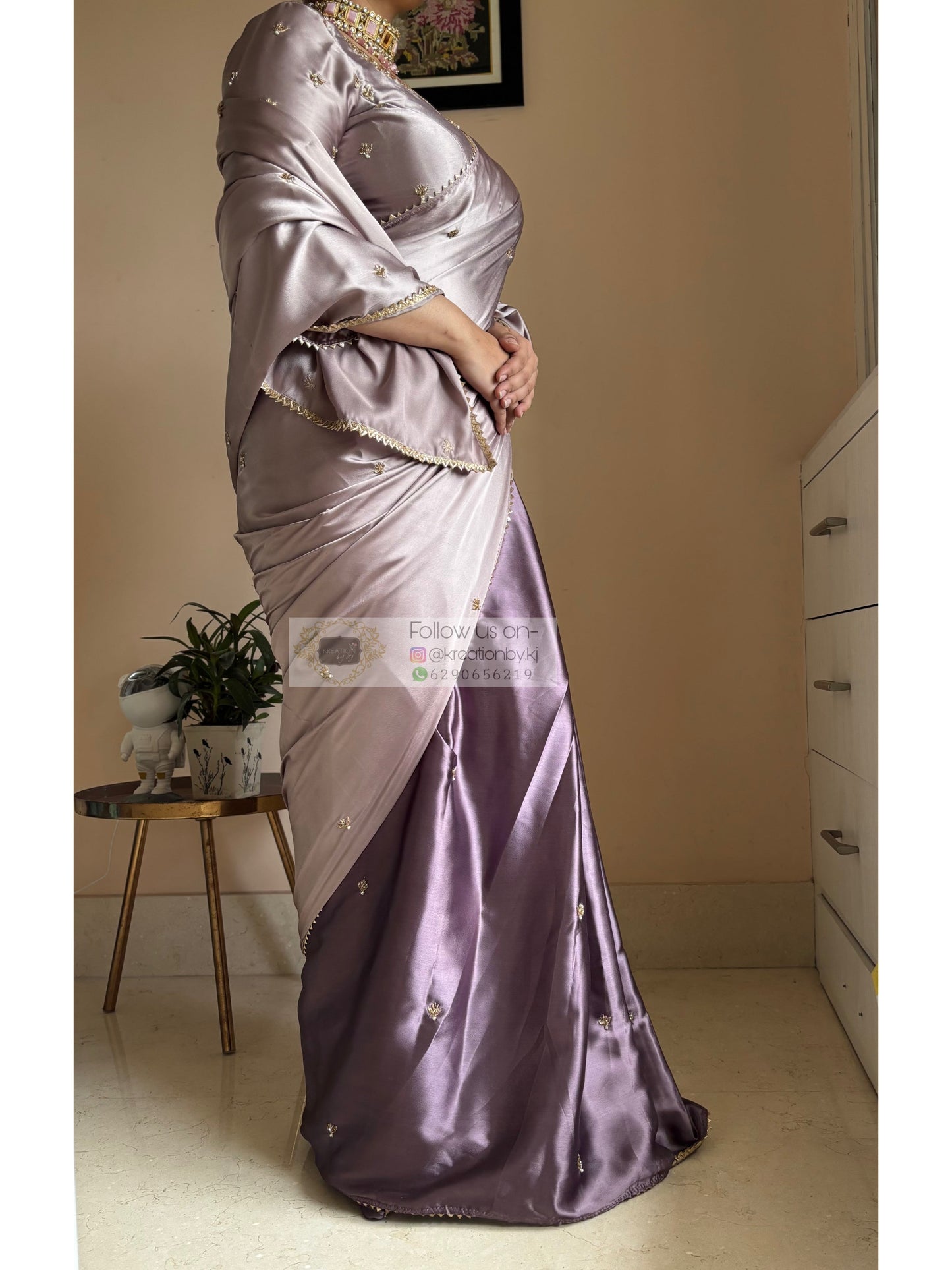 Clematis Cocktail Saree Kreation by KJ