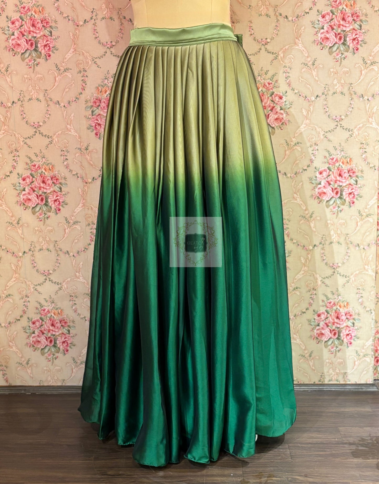 Green Ombre Lehenga kreationbykj