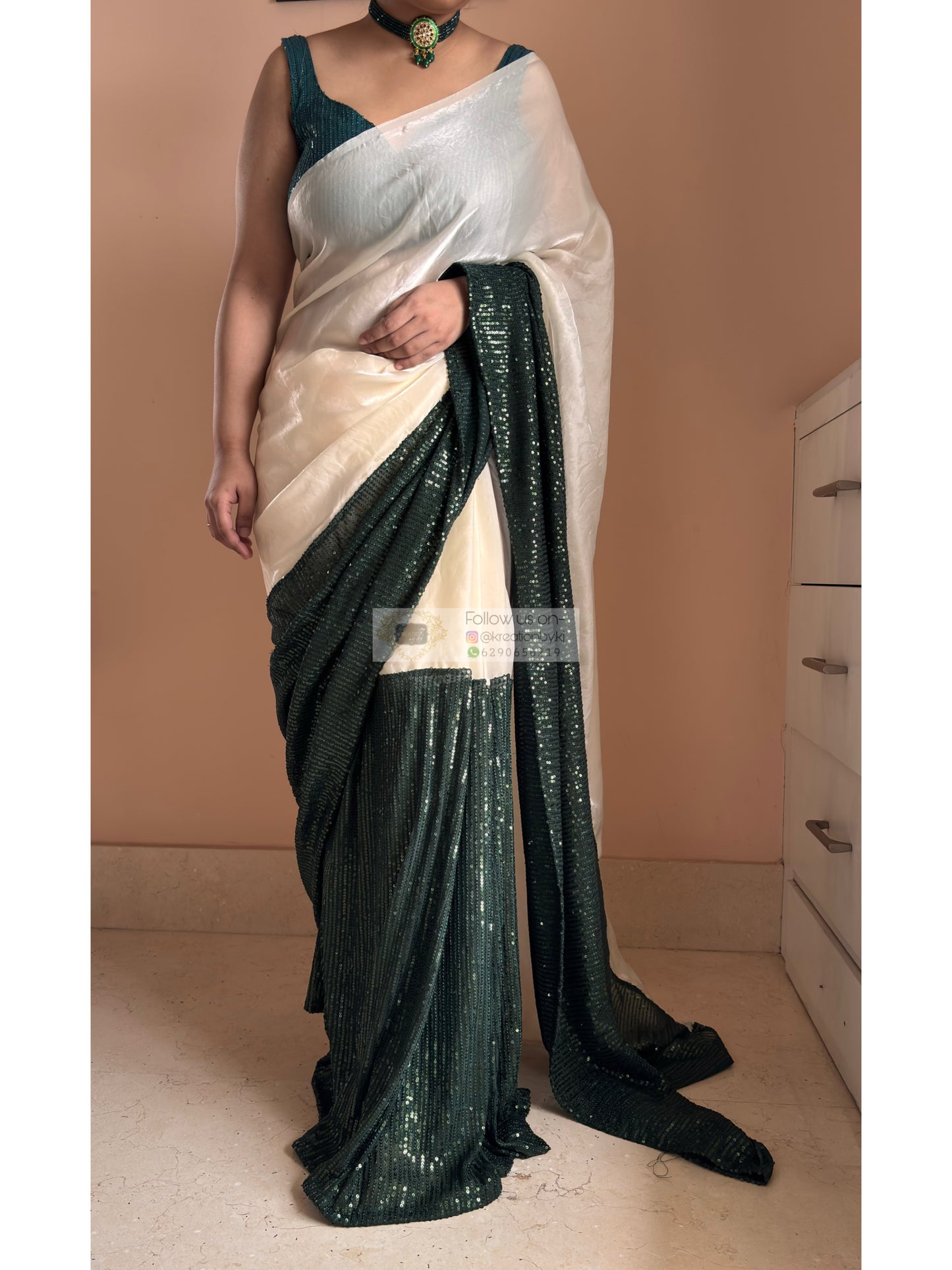 Shimmer Sequin Saree