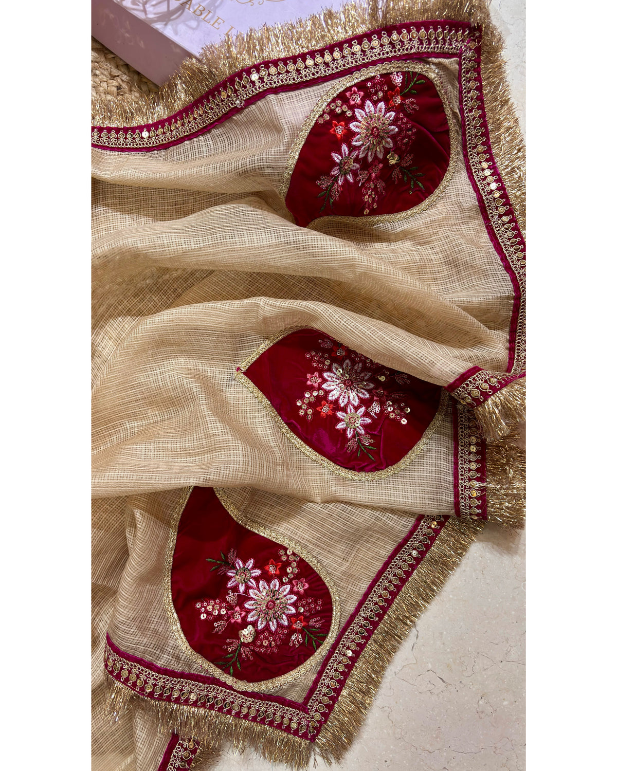 Beige Subho Kota Saree