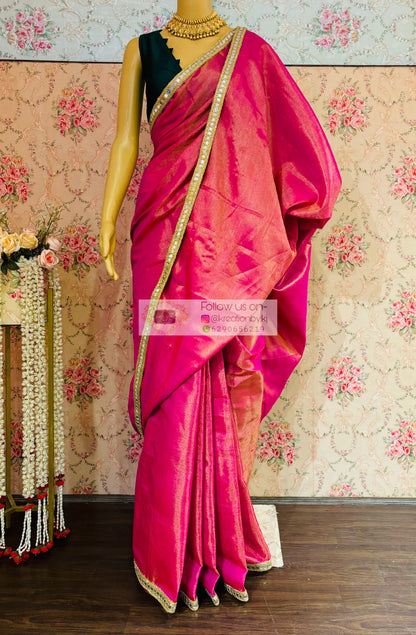 Hot Pink Mirage Saree