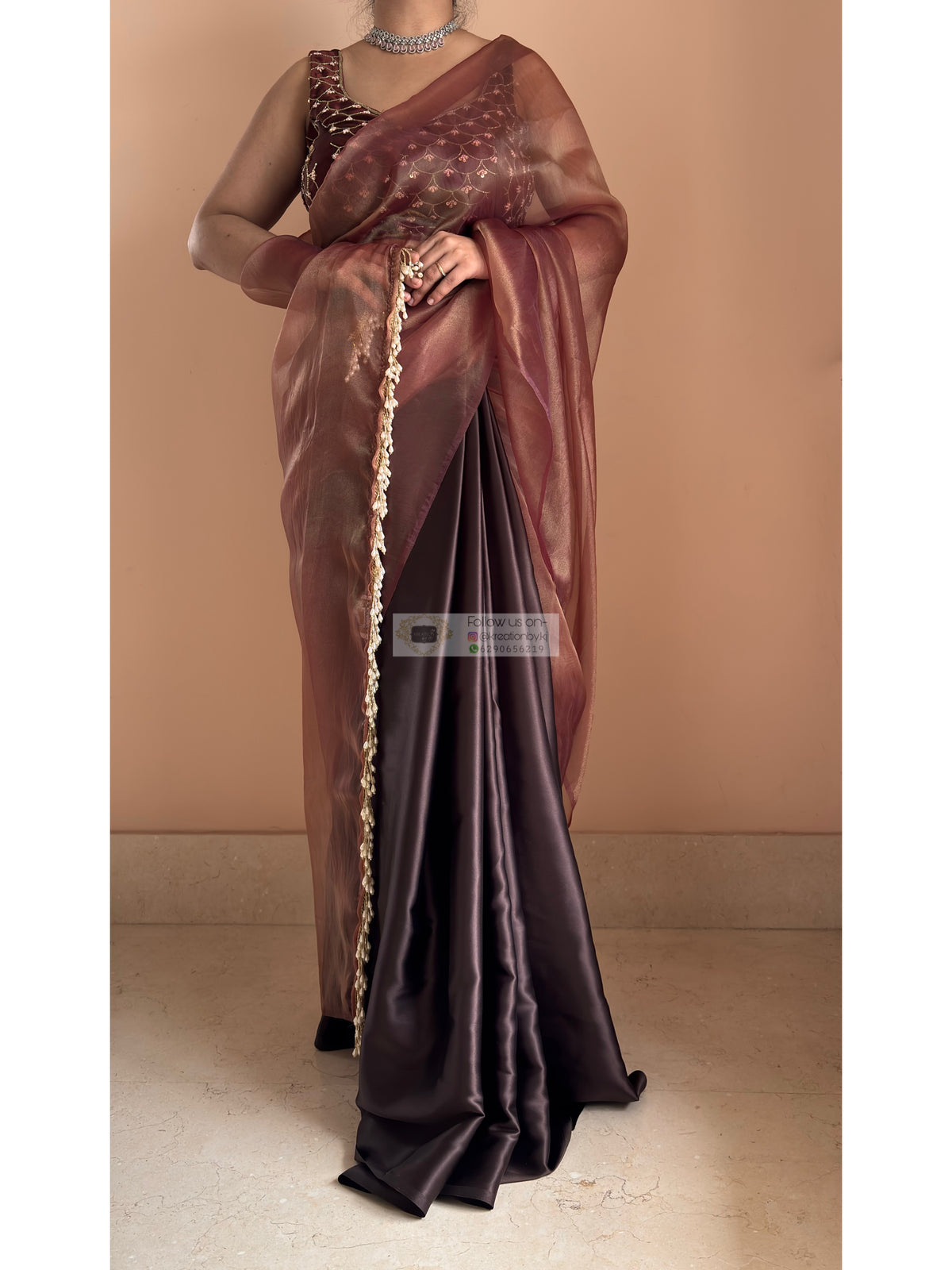 Coffee Latte Cocktail Saree