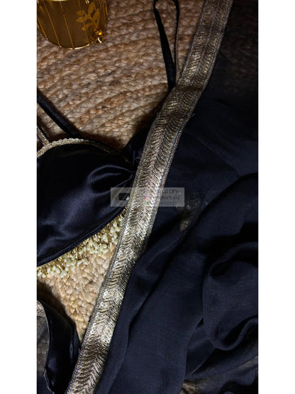 Black georgette