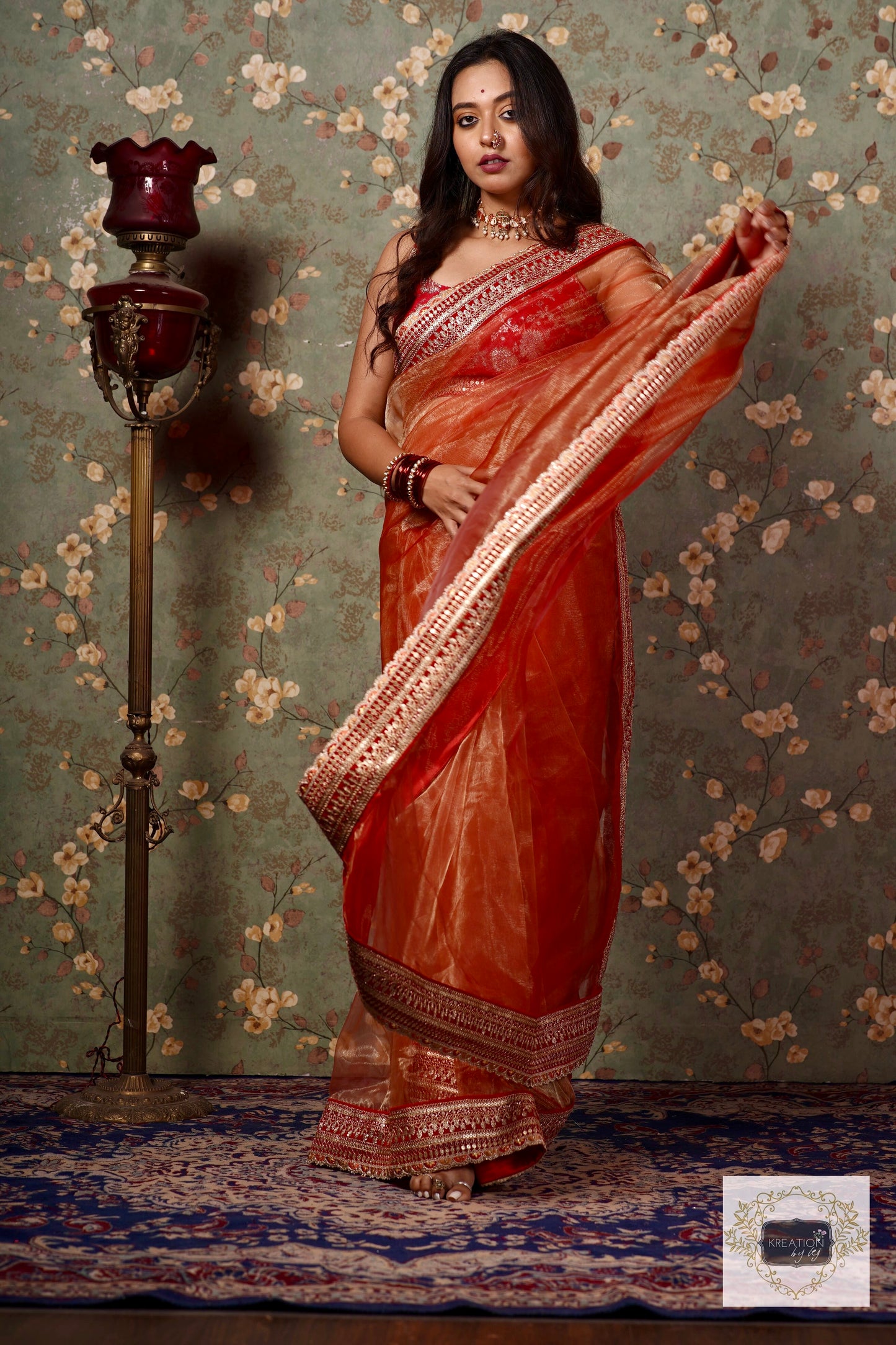 Shagun Glass Tissue Saree