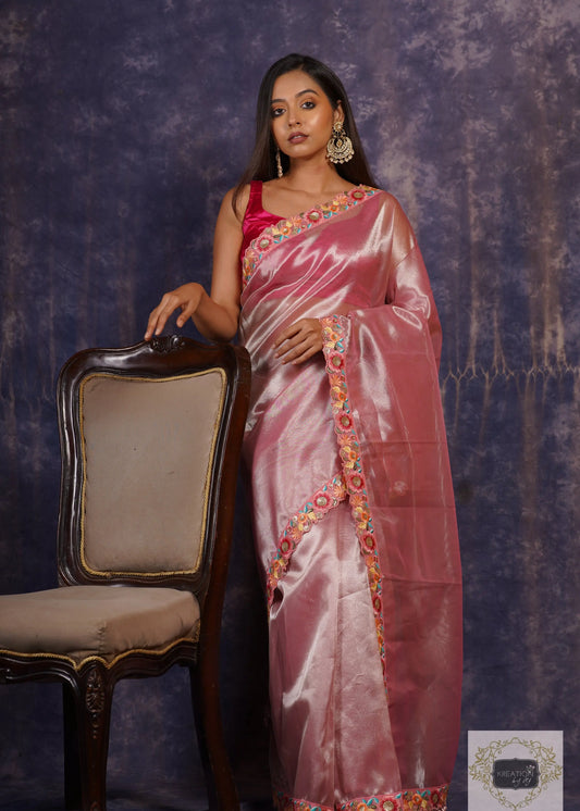 Pure Tissue Silk  Bridal Saree