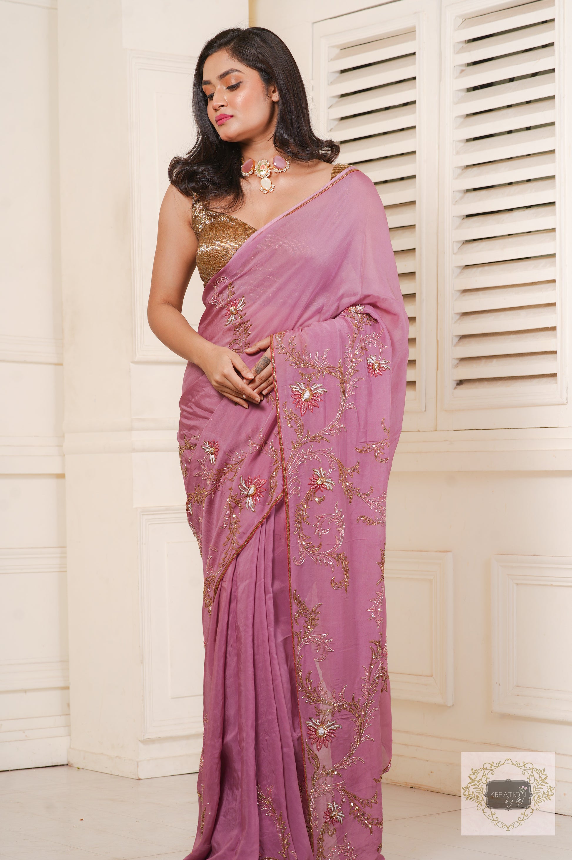 Purple Saree - Buy Purple Color Sarees Online - Urban Womania