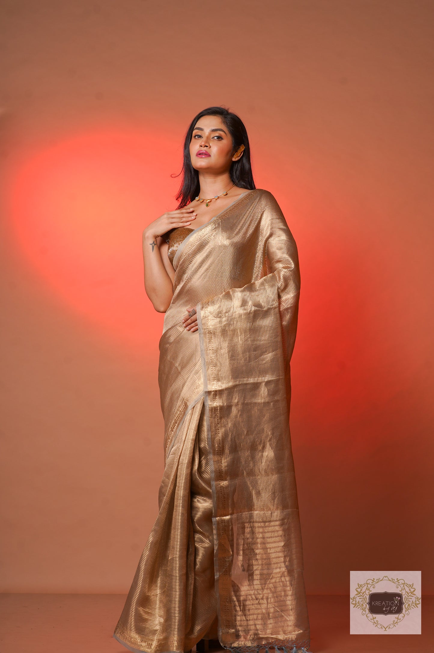 Glam Pure Tissue Banarasi Saree