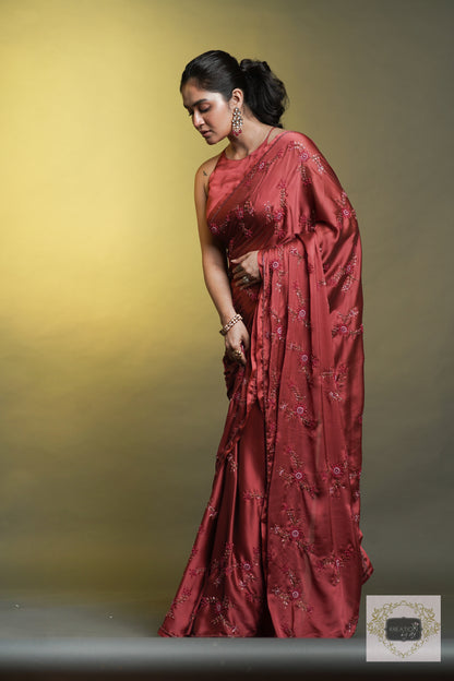 Tea Rose Flos Florum Cocktail Saree