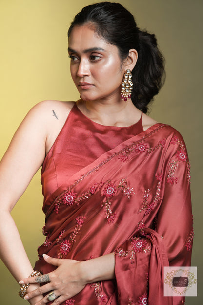 Tea Rose Flos Florum Cocktail Saree