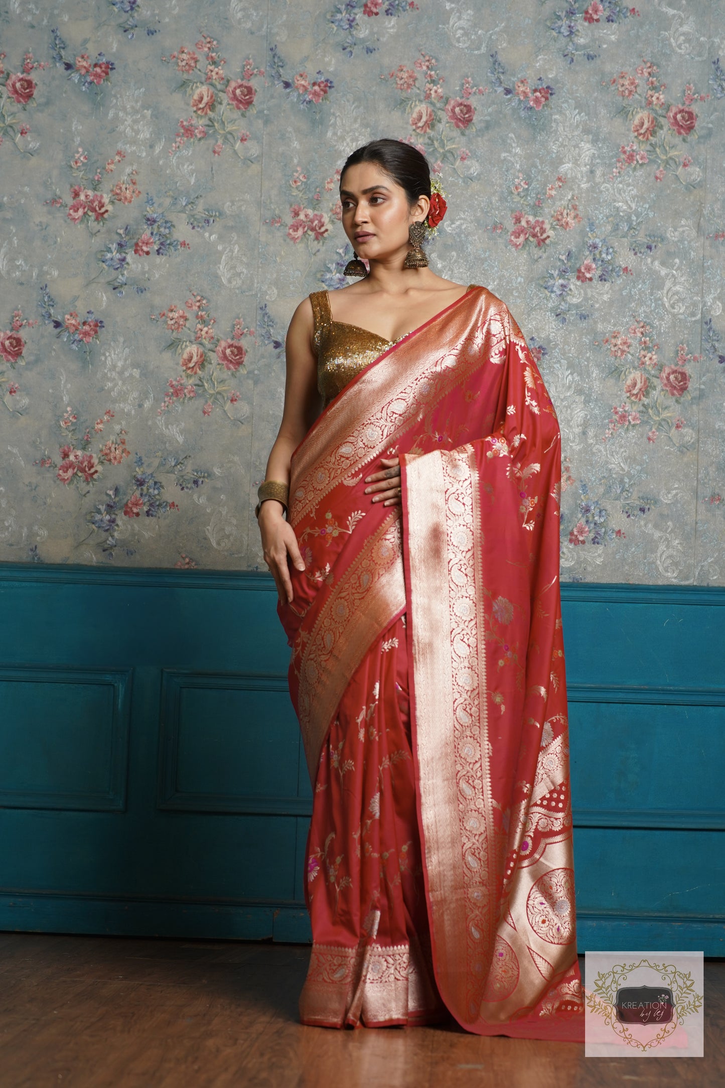 Pink Banarasi Saree