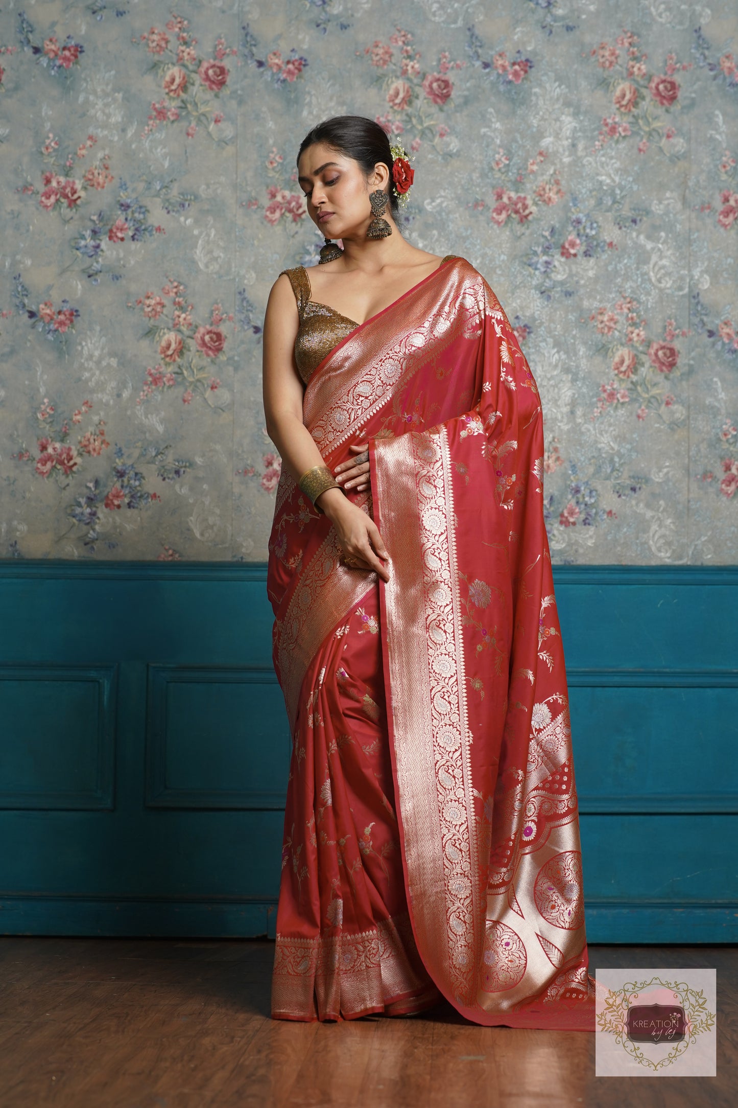 Pink Banarasi Saree