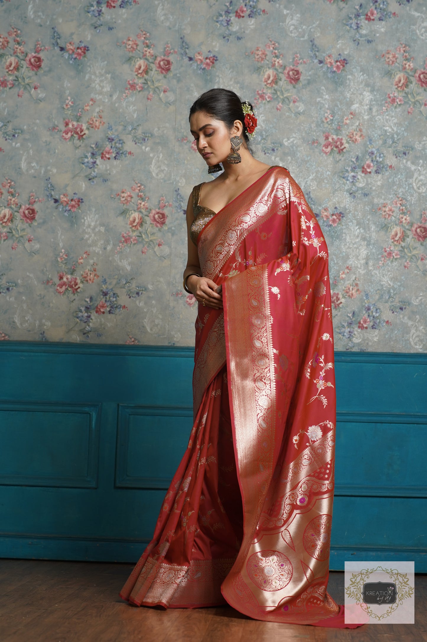 Pink Banarasi Saree