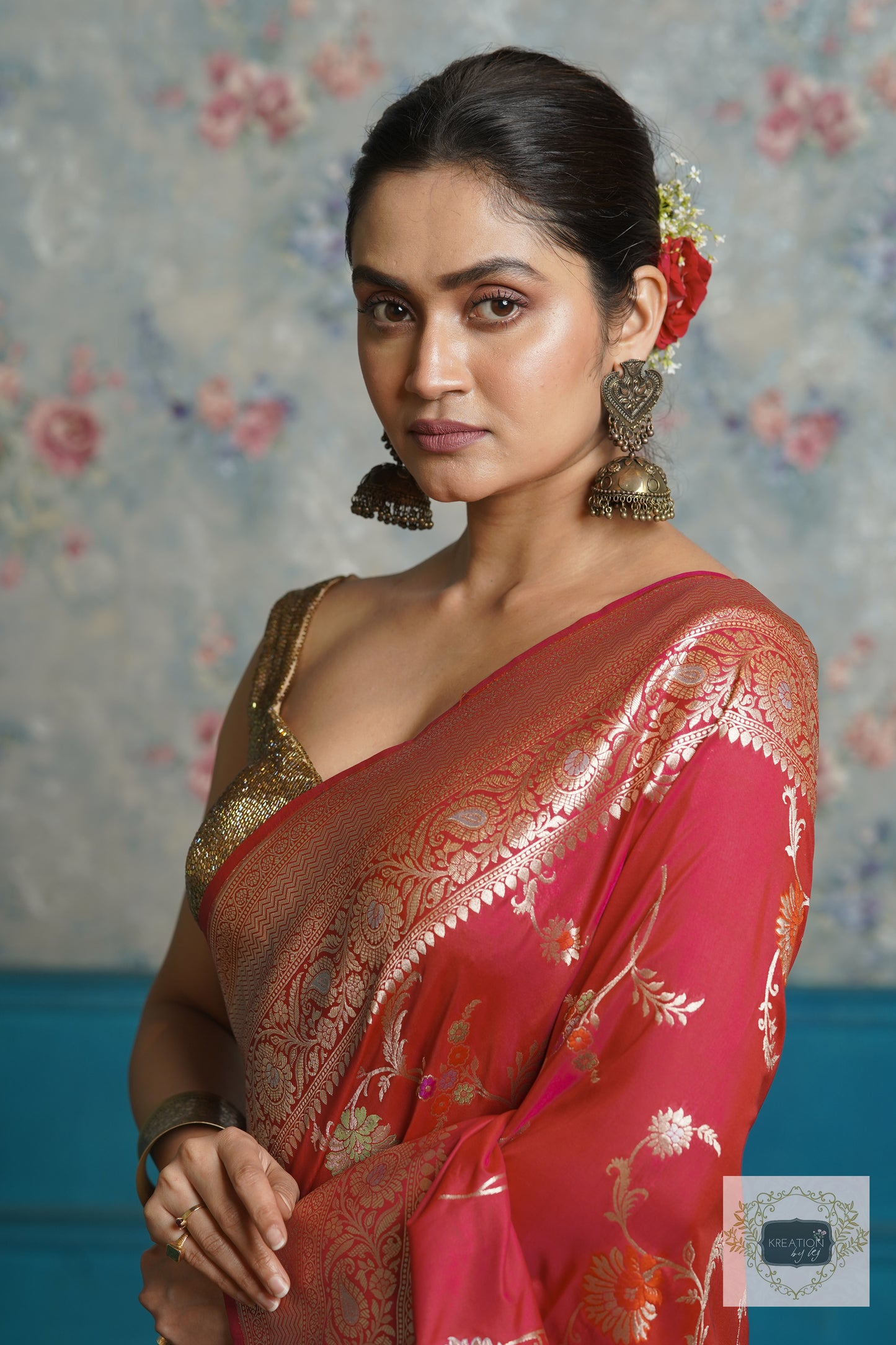 Pink Banarasi Saree