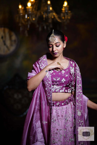 Rang Jamuni Handembroidered Lehenga Set – kreationbykj