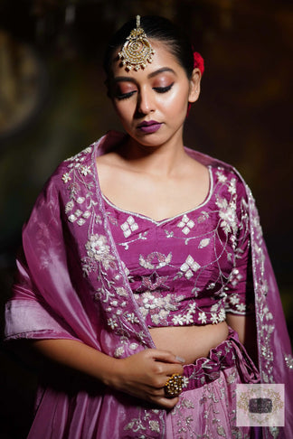 Rang Jamuni Handembroidered Lehenga Set – kreationbykj